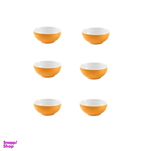 پياله چینی زرین مدل نارنج ایتالیااف سايز 10 بسته 6 عددی