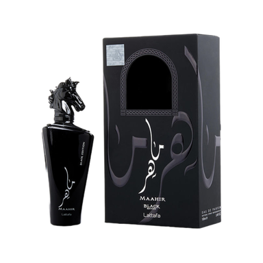 ادوپرفیوم مردانه لطافه مدل Maahir Black