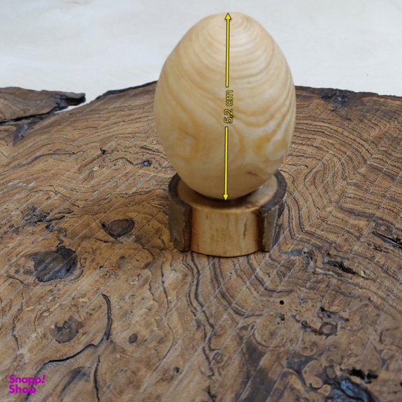 تخم مرغ چوبی منبت کاری مدل تزیینی کد TO001