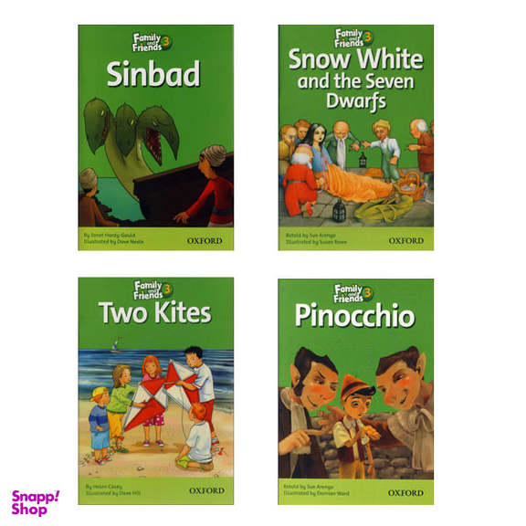 کتاب Family and Friends 3 Readers اثر جمعی از نویسندگان انتشارات زبان مهر مجموعه 4 جلدی