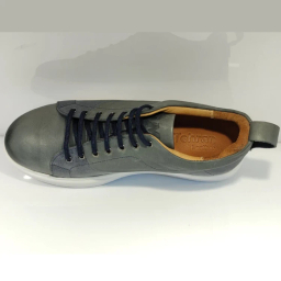 کفش راحتی مردانه چرم تهران کد M84S رنگ سرمه ای