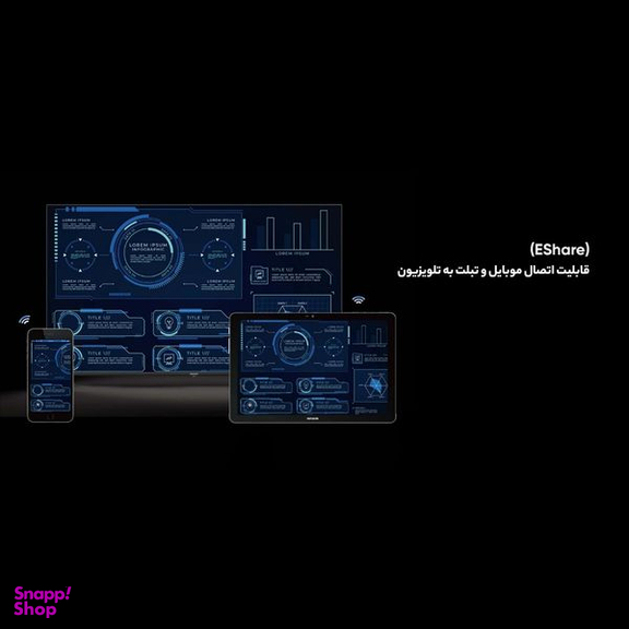 تلویزیون ال ای دی هوشمند آیوا مدل ZQ-PM8U55UHD سایز 55 اینچ