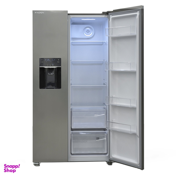 یخچال فریزر ساید بای ساید 28 فوت ایکس ویژن مدل HS600-WI/SI
