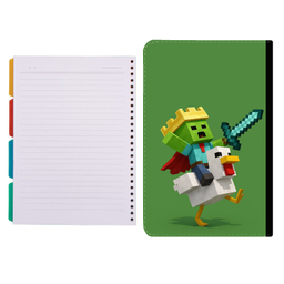 کلاسور طرح minecraft کد 565 به همراه کاغذ کلاسور