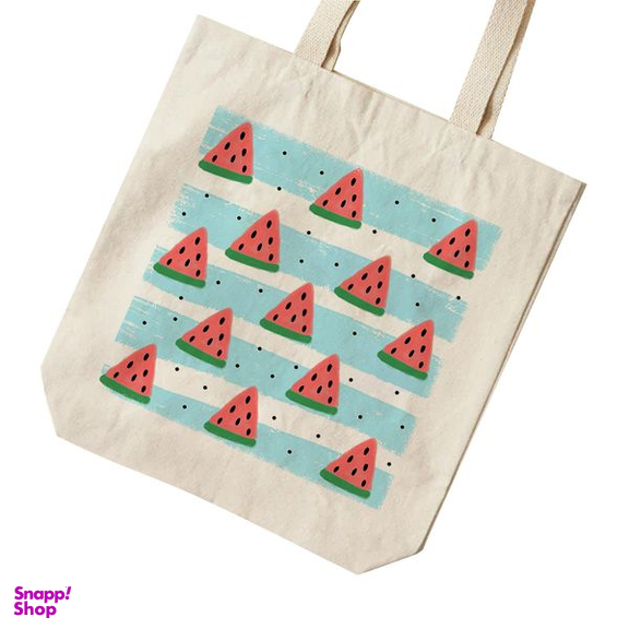 ساک خرید ترمه طراحان ایده مدل پترن هندوانه یلدا کد cfp2080 - L