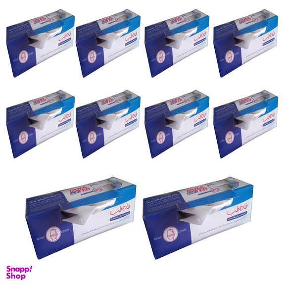 روکش توالت فرنگی طاهاطب کد 5279-10 مجموعه 10 بسته 20 عددی
