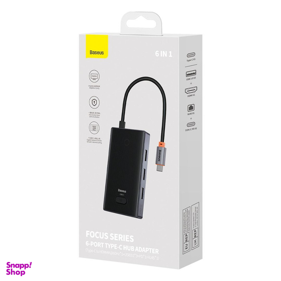 هاب 6 پورت USB-C بیسوس مدل BS-OH078