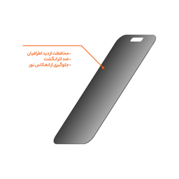 محافظ صفحه نمایش حریم شخصی مستر مدل Resistant مناسب گوشی موبایل اپل iPhone 16 Pro