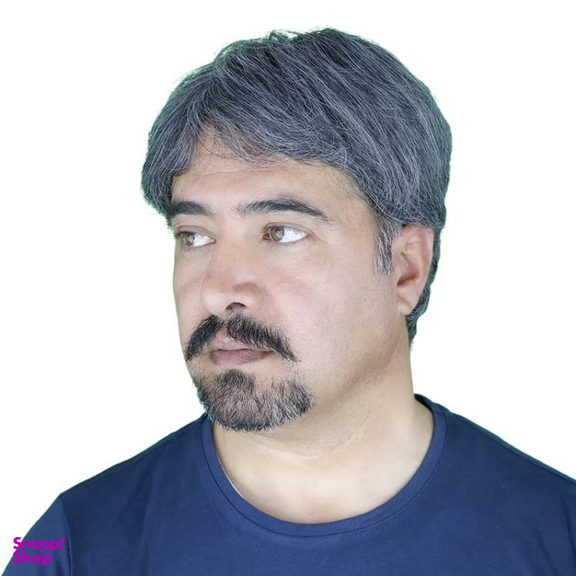 کلاه گیس مردانه مدل جو گندمی 70 درصد سفید کد 105 56