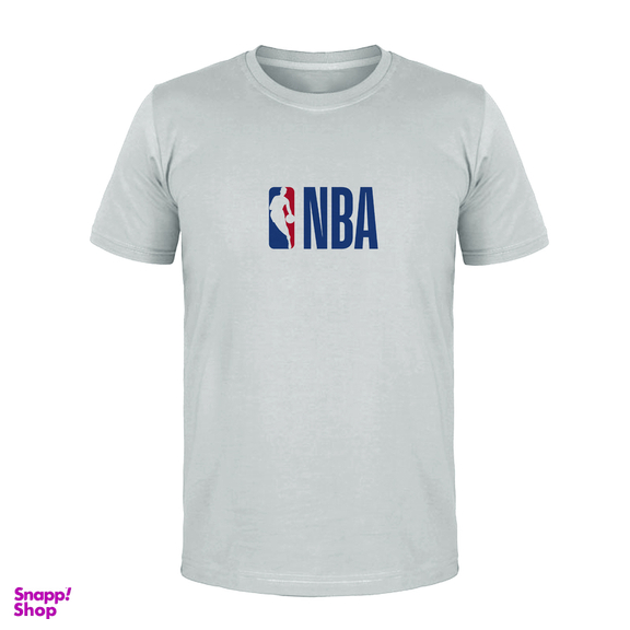 تیشرت مردانه آستین کوتاه طرح NBA کد L03 رنگ طوسی