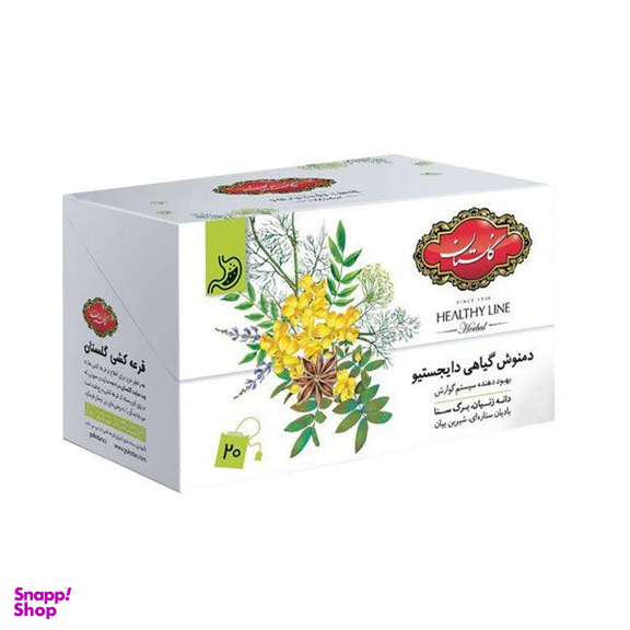 دمنوش گیاهی دایجستیو گلستان بسته 20 عددی