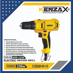دریل پیچ گوشتی کنزاکس مدل KDD-1230