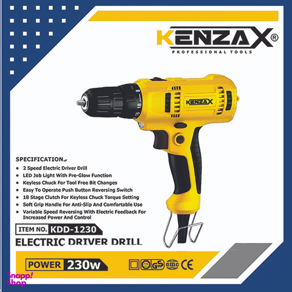 دریل پیچ گوشتی کنزاکس مدل KDD-1230