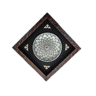 تابلو قلم زنی طرح خورشیدی کد T1013