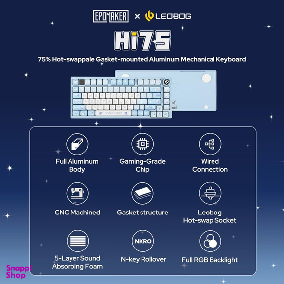کیبورد گیمینگ ایپومیکر مدل EPOMAKER x LEOBOG Hi75