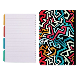 کلاسور طرح خط خطی کد 380 به همراه کاغذ کلاسور