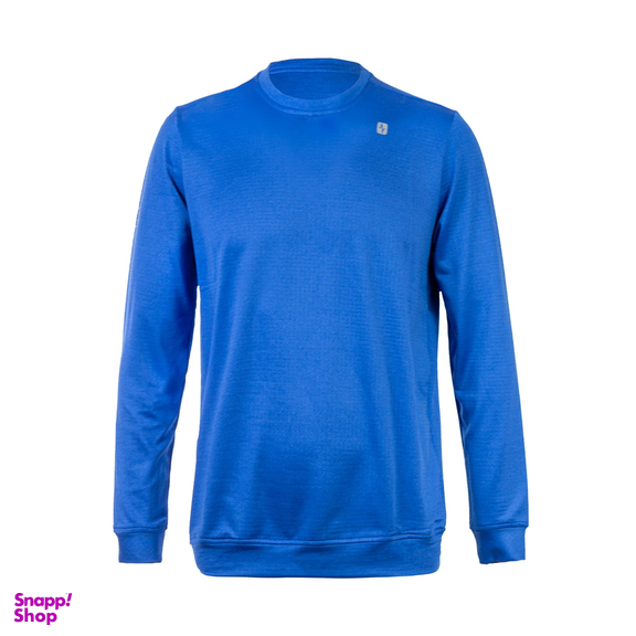 تی شرت آستین بلند ورزشی مومنتوم مدل Essential Long Sleeve Tshirt U رنگ آبی کاربنی