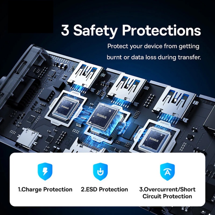 هاب 10 پورت Type-C بیسوس مدل UltraJoy Series B0005280C811-00