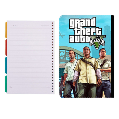 کلاسور طرح بازی gta کد 09 به همراه کاغذ کلاسور