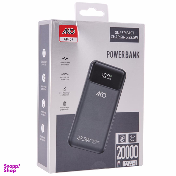 پاوربانک آکو مدل AP-07 Super Fast ظرفیت 20000 میلی آمپر ساعت
