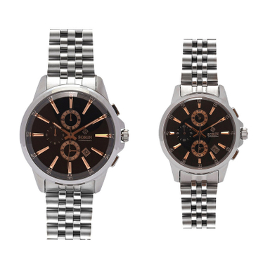 ست ساعت مچی عقربه ای زنانه و مردانه سورین مدل GL1194D-SS01B