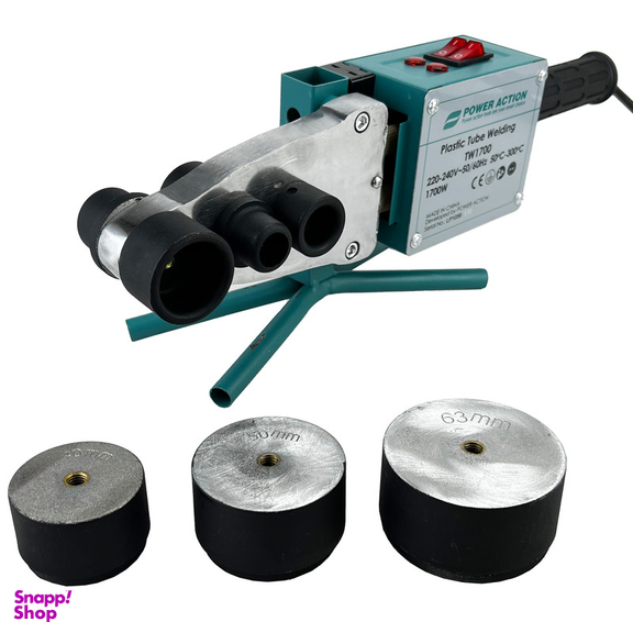 دستگاه جوش لوله پلیمری پاور اکشن مدل TW 1700 مجموعه 11 عددی