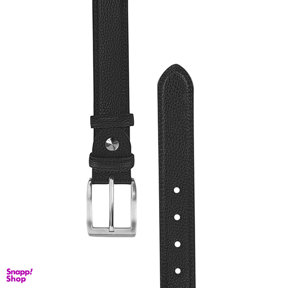 کمربند مردانه نوین چرم مدل دو دوخت فلوتر کد 3.5 FM-BT0642-2 رنگ مشکی