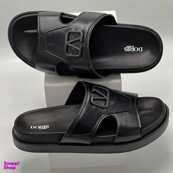 صندل طبی مردانه دوریس مدل پرهام کد 02 رنگ مشکی