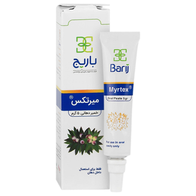 خمیر دهانی میرتکس باریج اسانس وزن 5 گرم