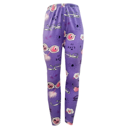 ست بلوز شلوار مخمل زنانه مدل عینک کد PR996 رنگ بنفش