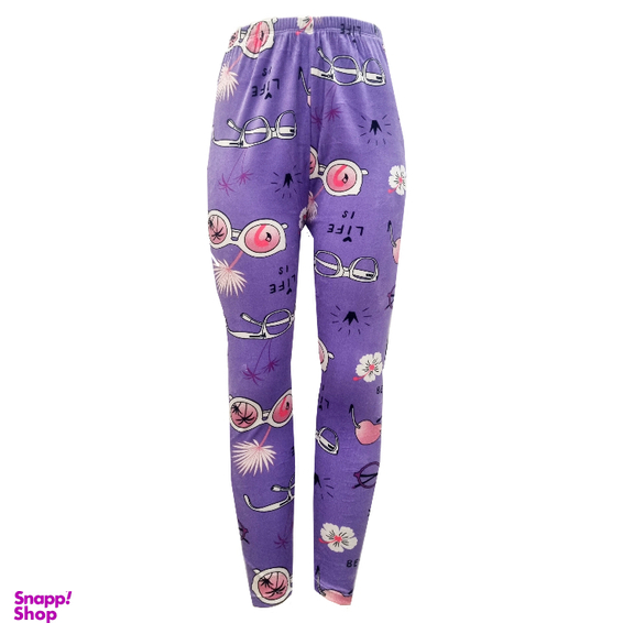 ست بلوز شلوار مخمل زنانه مدل عینک کد PR996 رنگ بنفش