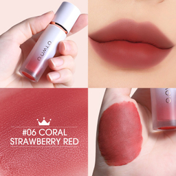 رژ لب مات او تو او رنگ 06 Strawberry red