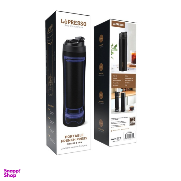 ماگ فرنچ پرس لپرسو مدل LPSPFPBK گنجایش ۳۵۰ میلی لیتر