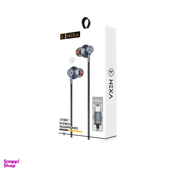 هندزفری باسیم نکسا مدل F53 TYPE-C طول 1.2 متر