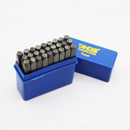 سنبه حروف تندیس مدل YP-4MM مجموعه 27 عددی