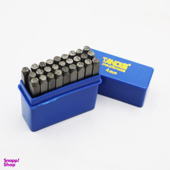 سنبه حروف تندیس مدل YP-4MM مجموعه 27 عددی