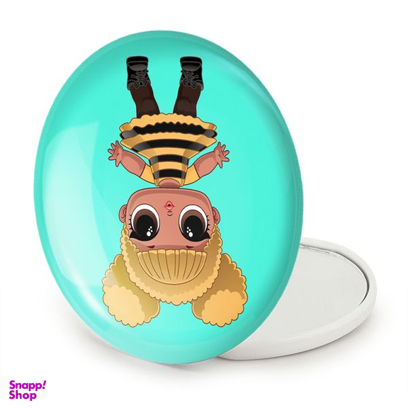 آینه جیبی خندالو طرح عروسک ال او ال LOL مدل تاشو کد 27871