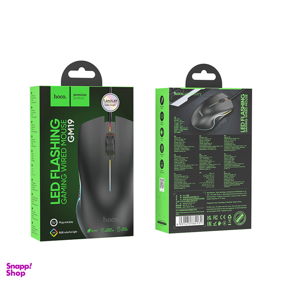 ماوس گیمینگ هوکو مدل GM19