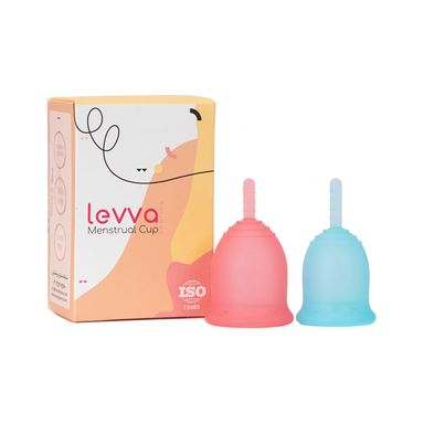 کاپ قاعدگی لیوا فارما مدل Plus سایز کوچک و متوسط مجموعه 2 عددی