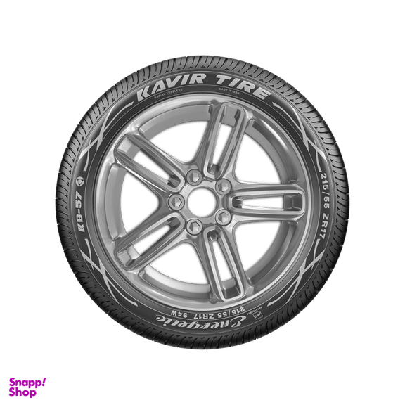 لاستیک خودرو کویر تایر مدل گل KB57 سایز 215/55R17 دو حلقه