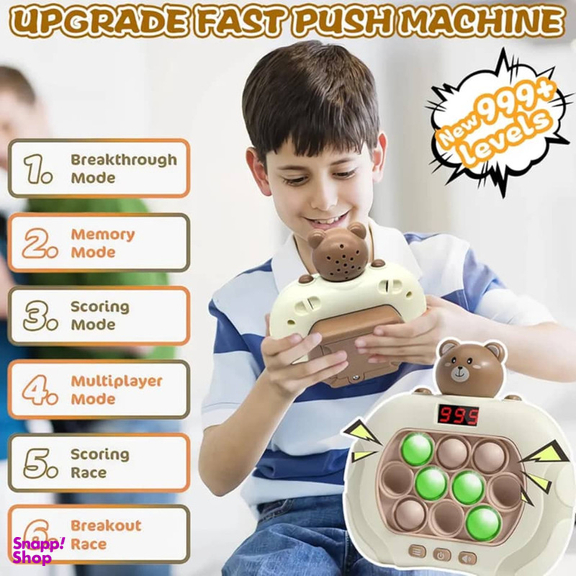 فیجت ضد استرس ناب سل مدل پاپت گیم طرح خرس بامزه کد pa0003