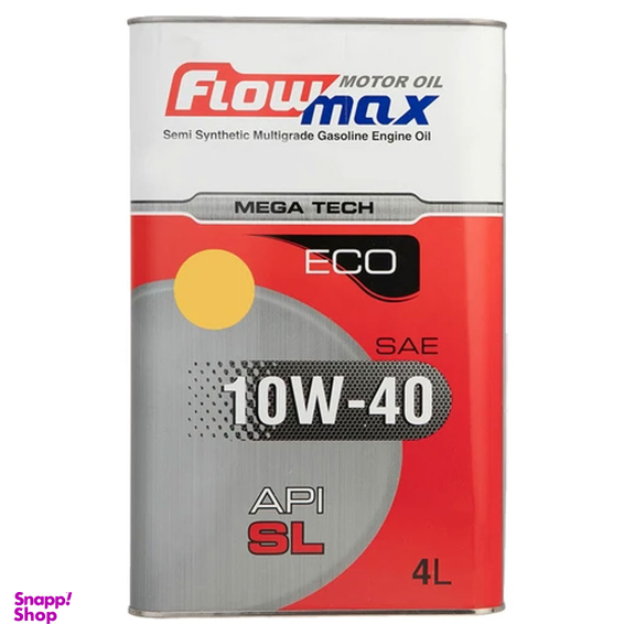 روغن موتور خودرو فلومکس مدل MEGATECH 10W40 ECO حجم 4 لیتر