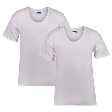 زیرپوش آستین دار مردانه ماییلدا مدل پنبه ای کد 4710-2 رنگ سفید بسته 2 عددی