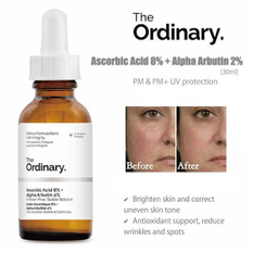 سرم روشن کننده پوست دی اوردینری (The Ordinary) مدل Ascorbic Acid 8% + Alpha Arbutin 2% حجم 30 میلی لیتر