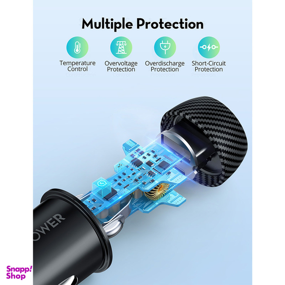 شارژر فندکی 20 وات راوپاور مدل RP-VC1016