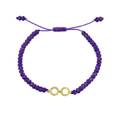 دستبند طلا 18 عیار زنانه مدل سنگی طرح عینک