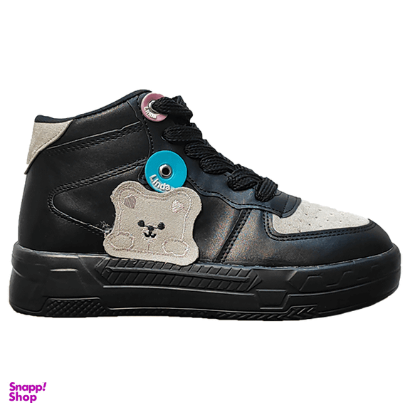 کفش ساق دار زنانه مدل تدی کد 1143 رنگ مشکی طوسی