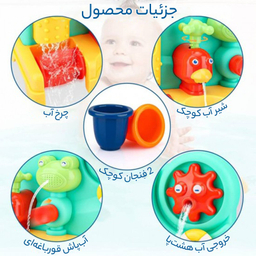 اسباب بازی حمام هانگر مدل آبنما He-0280