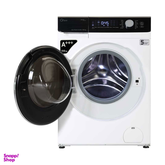 ماشین لباسشویی جی پلاس مدل GWM-M104W ظرفیت 10.5 کیلوگرم