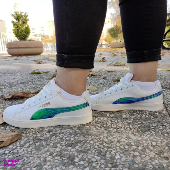 کفش پیاده روی طرح پوما کلاسیک کد 010 رنگ سفید
